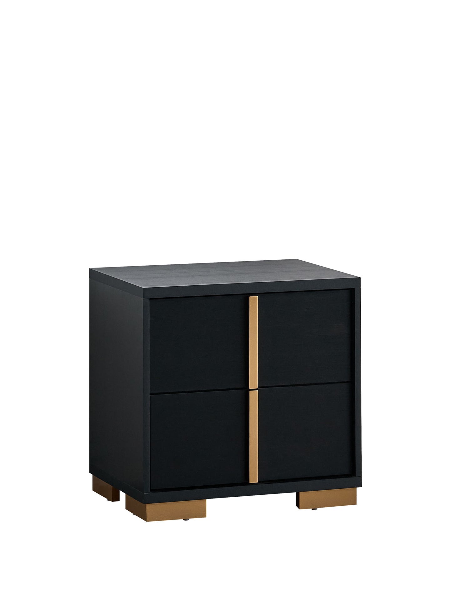 Steeler - Nightstand - Black / Gold