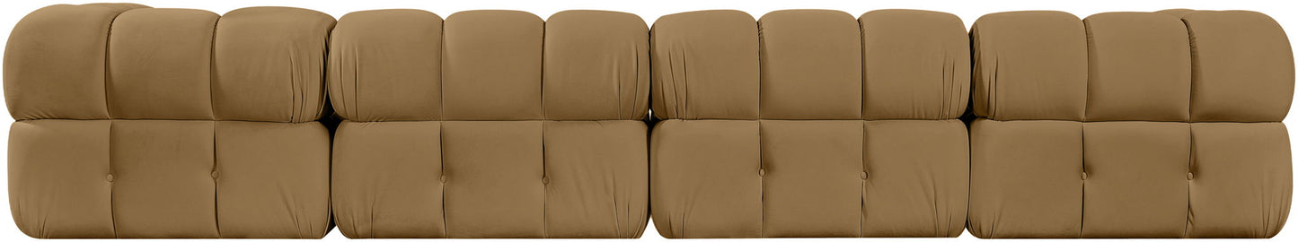Orin - Fabric Velvet 4 Piece Modular Sofa