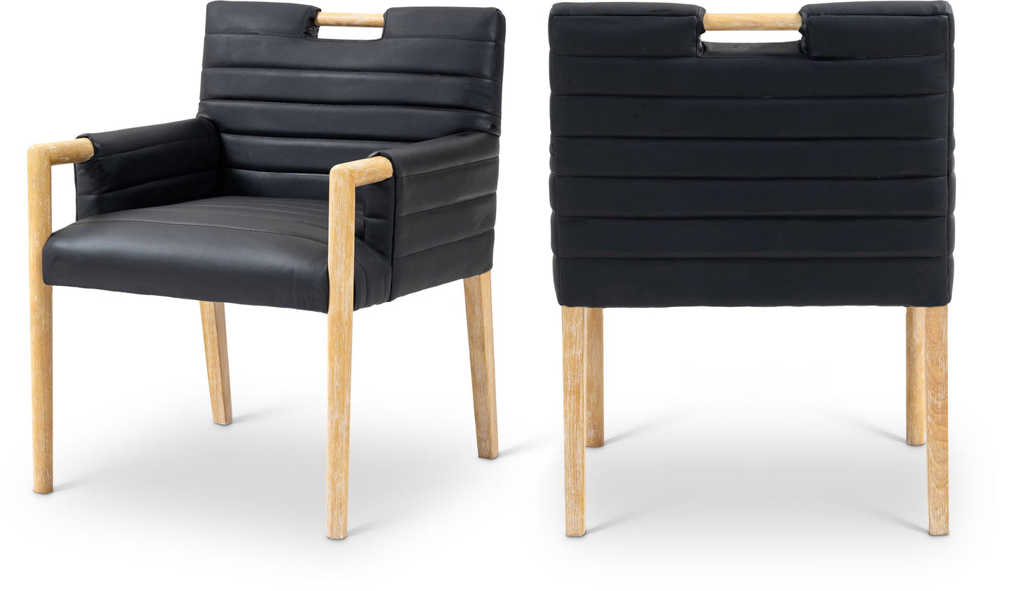 Aimee - Dining Arm Chair - Light Brown Legs