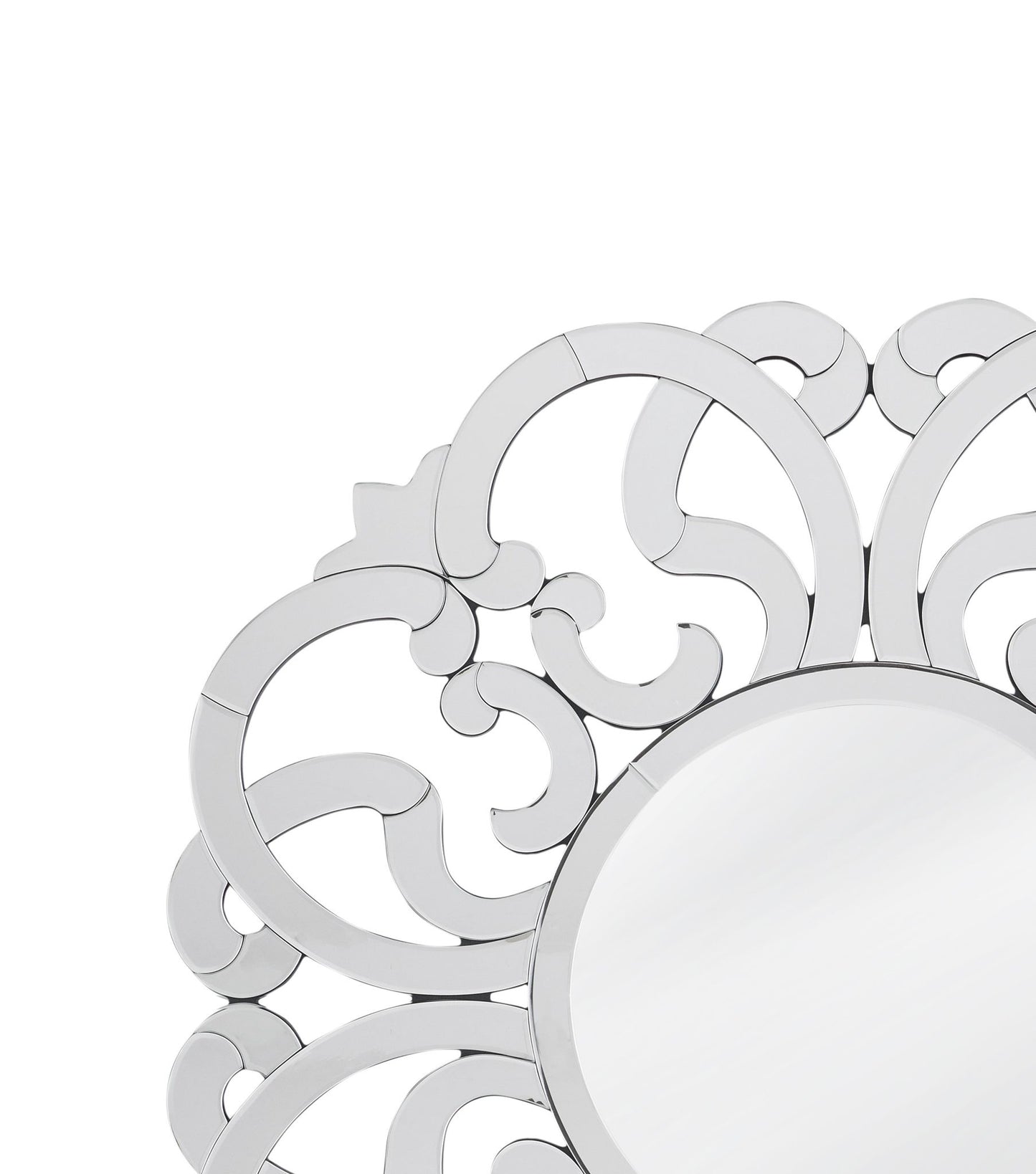 Adventurine - Wall Mirror - White