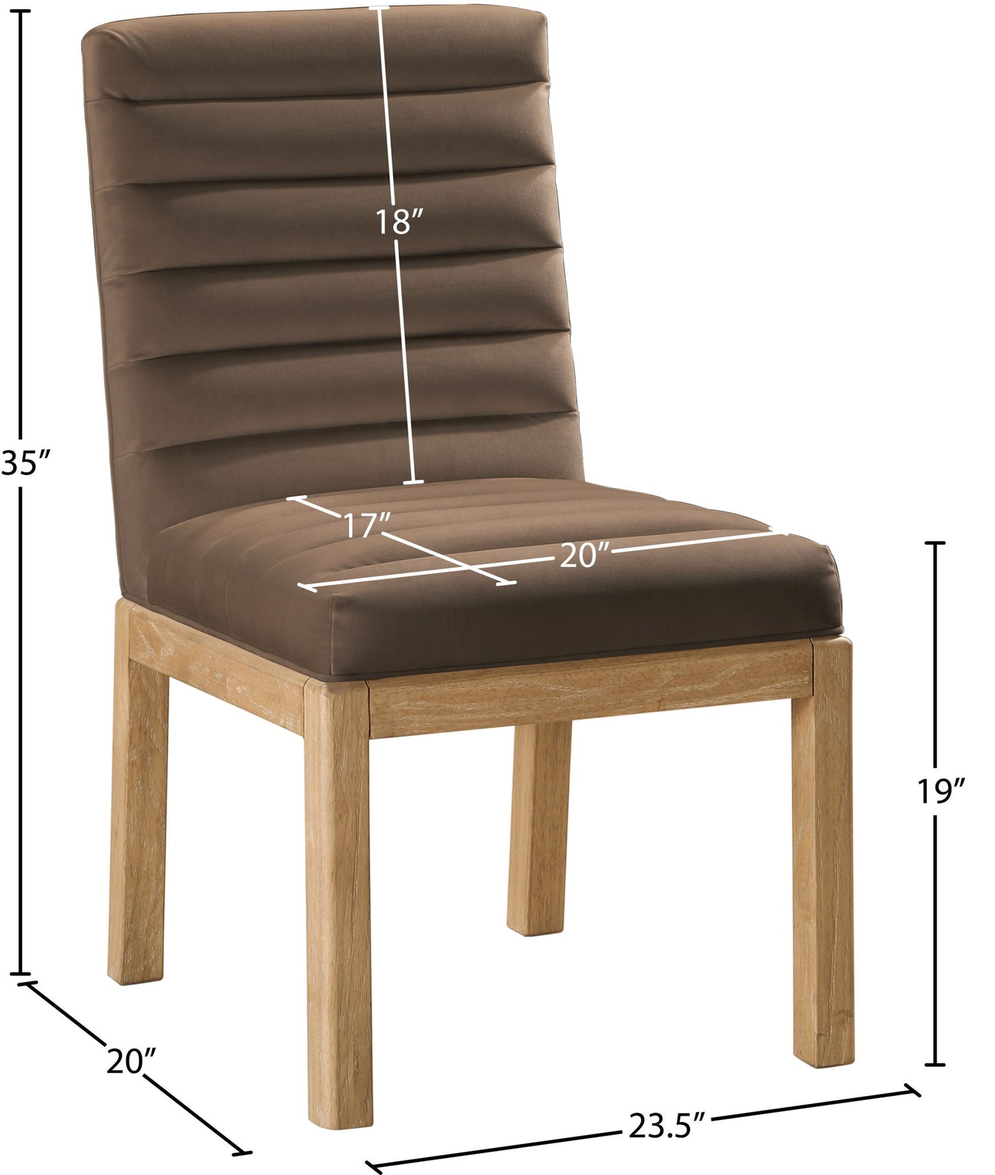 Evelyn - Dining Chair With Natural Legs
