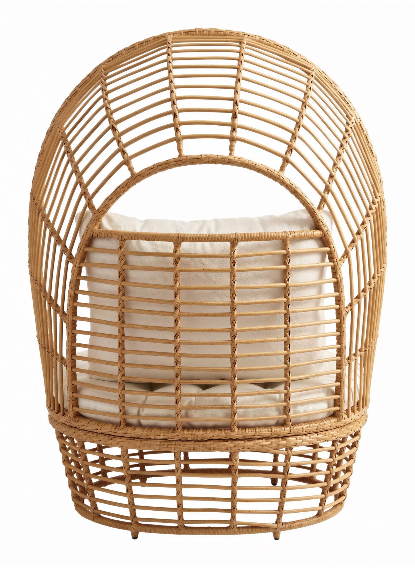 La Jolla - Accent Chair - White / Light Brown