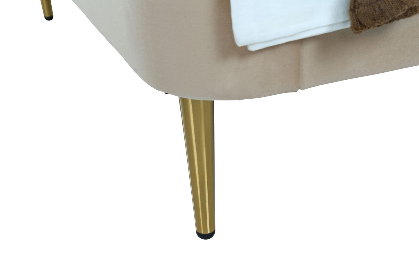 Heather - Twin Bed - Gold And Tan