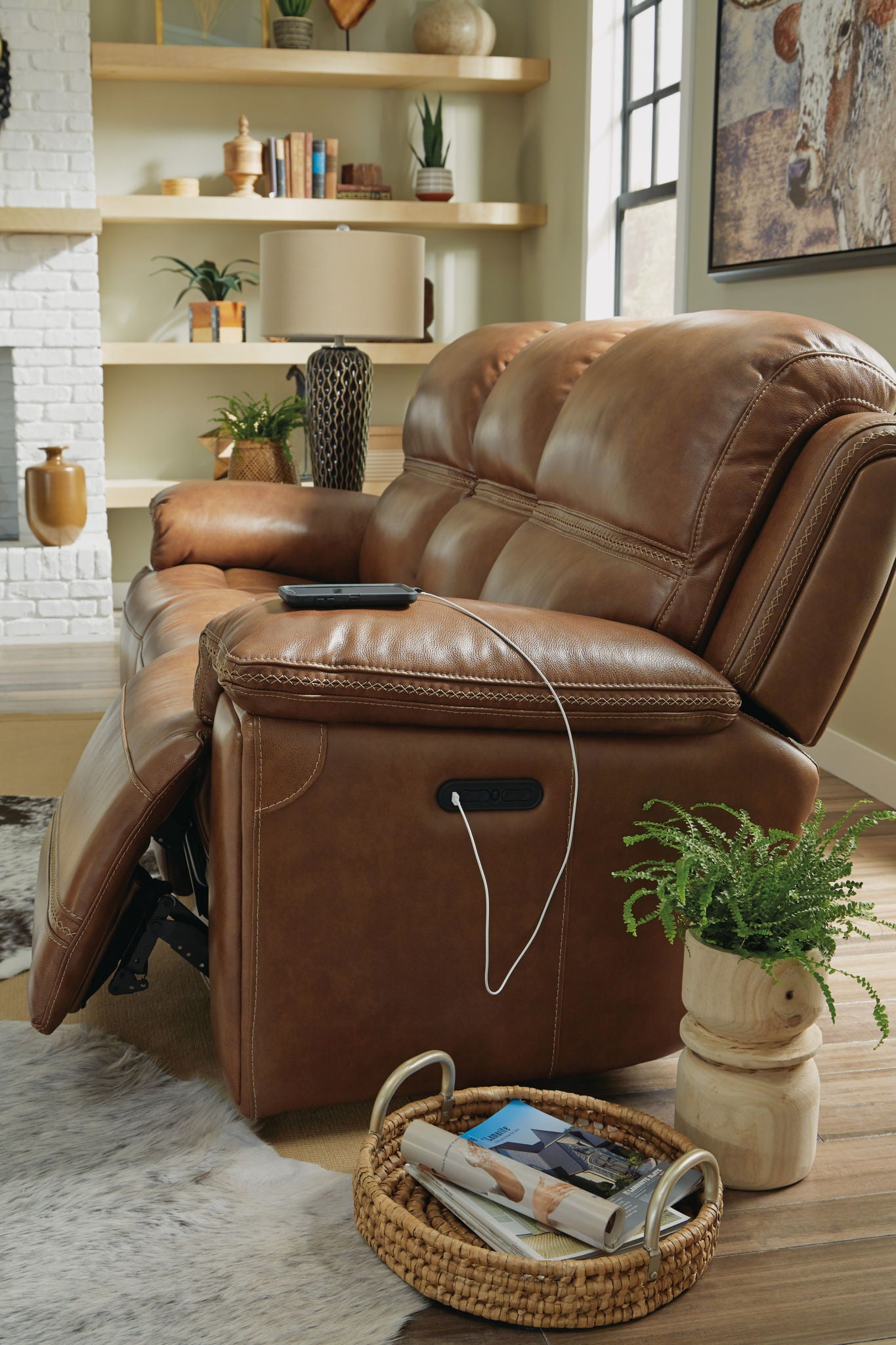 Fenwick - Power Reclining Sofa With Power Headrests