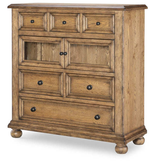 Vintage Market - Glass Door 6 Drawer Chest