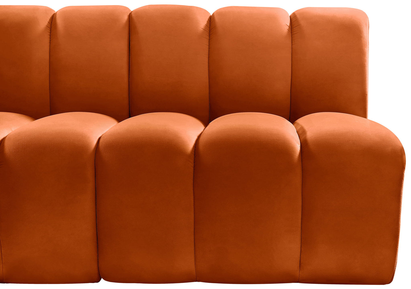Arc - Velvet 4 Piece U-Shaped Modular Sofa