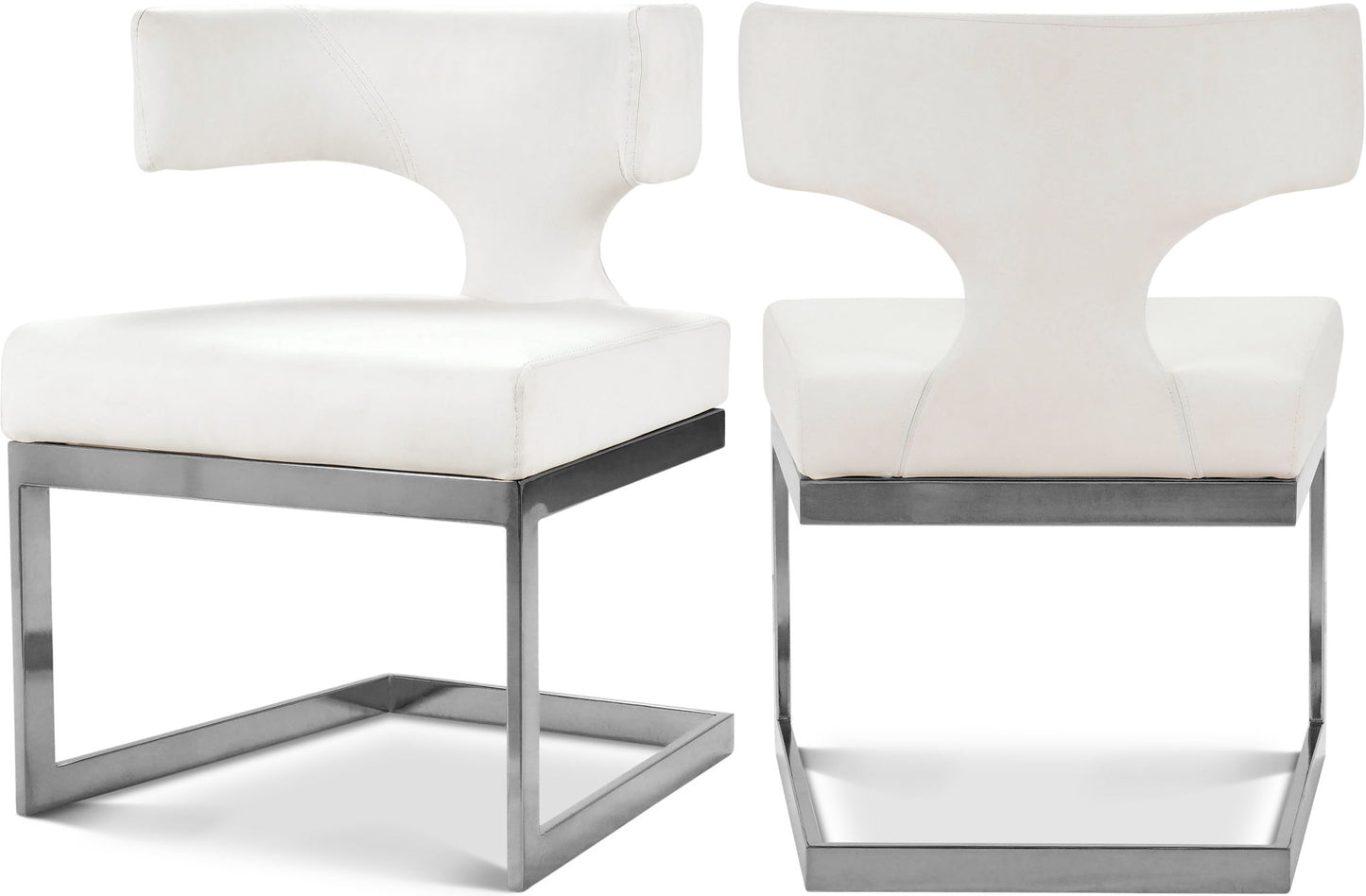 Alexandra - Dining Chair with Chrome Legs