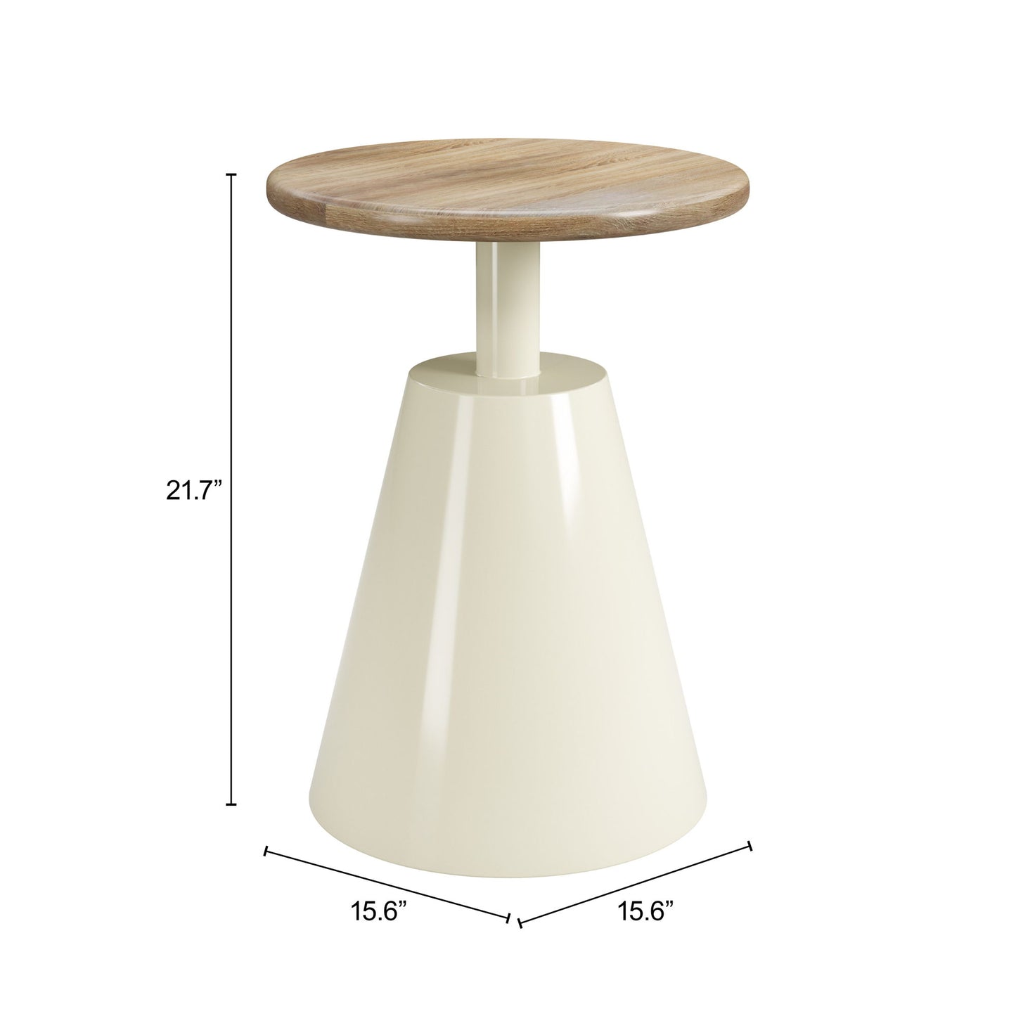 Sira - Side Table - Natural / Ivory