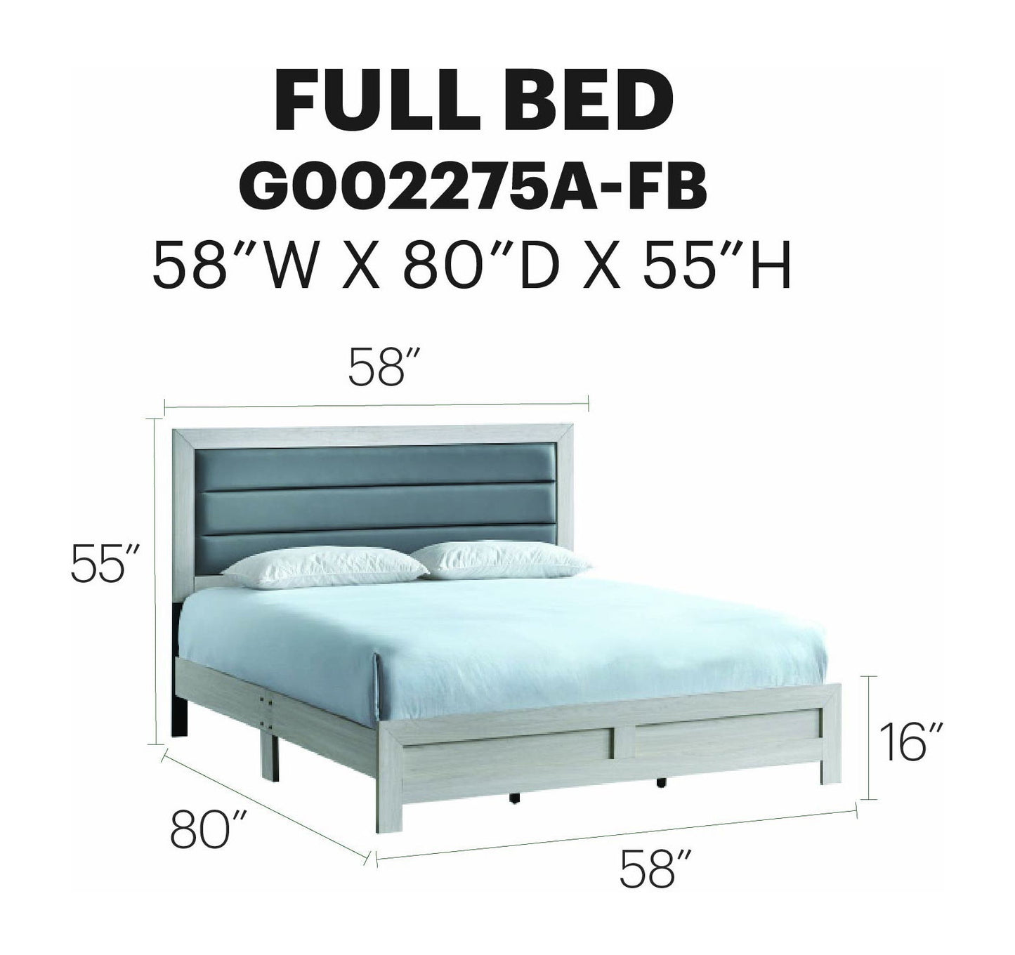Glory Furniture - Plano - Upholstered Bed