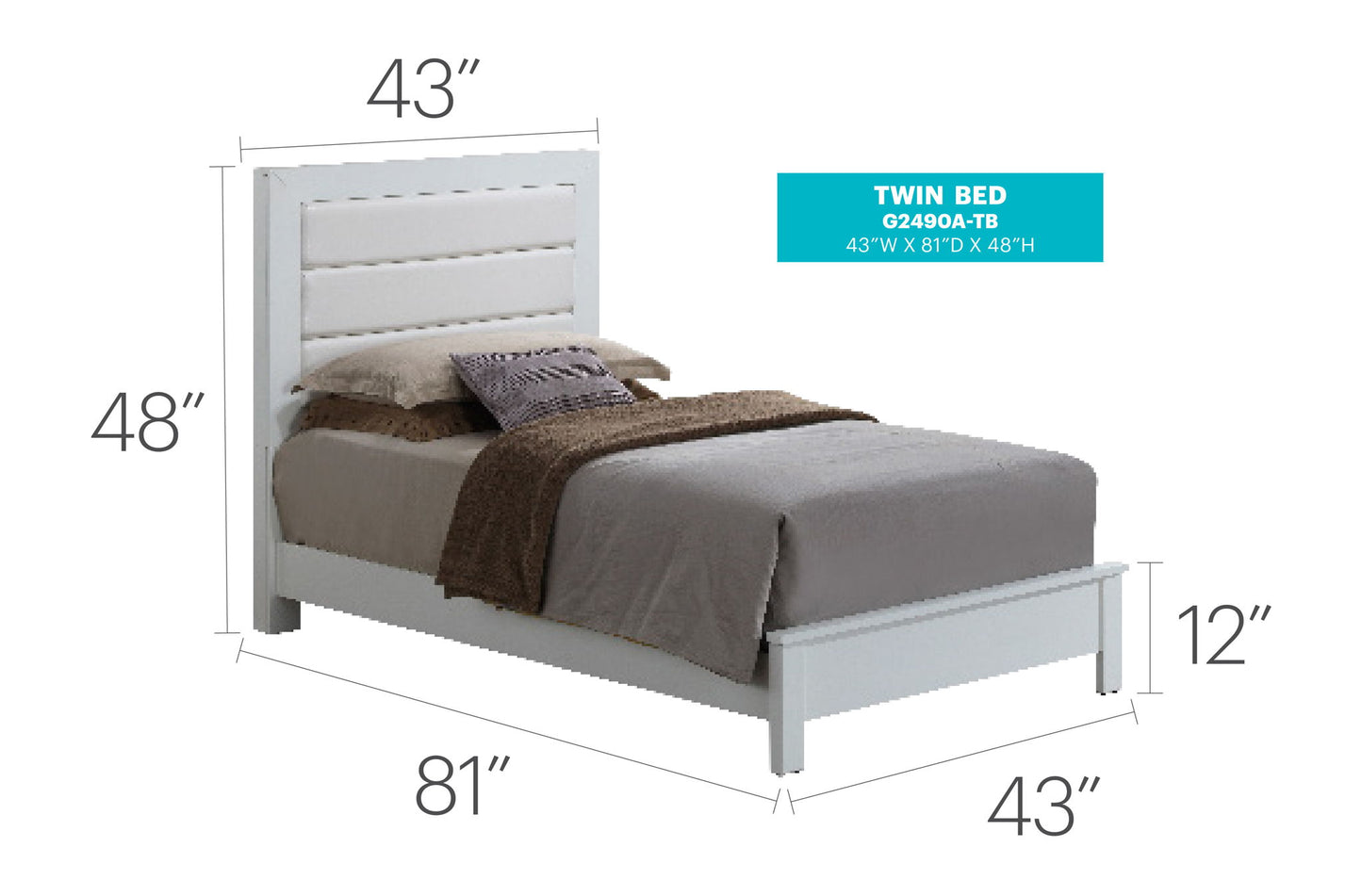 Glory Furniture - Burlington - Upholstered Bed
