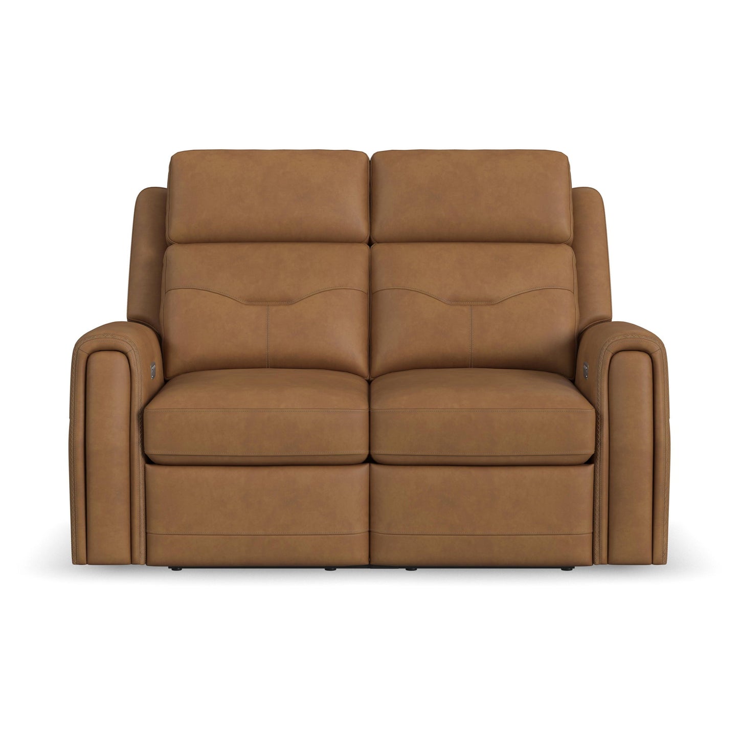 Felix - Power Reclining Loveseat With Console, Power Headrest, Lumbar, Heat & Massage