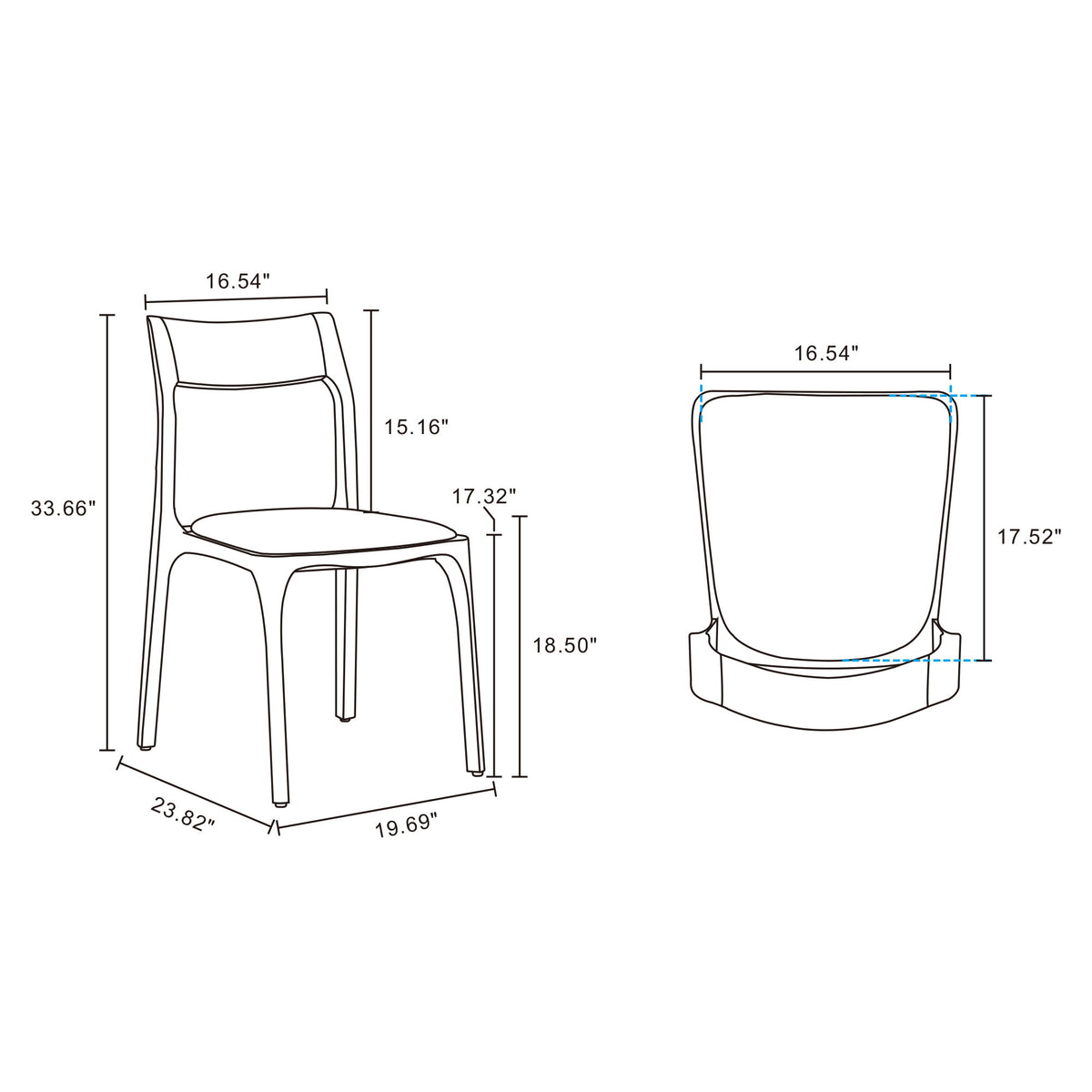 Moderno - Dining Chair (Set of 2) - Saddle