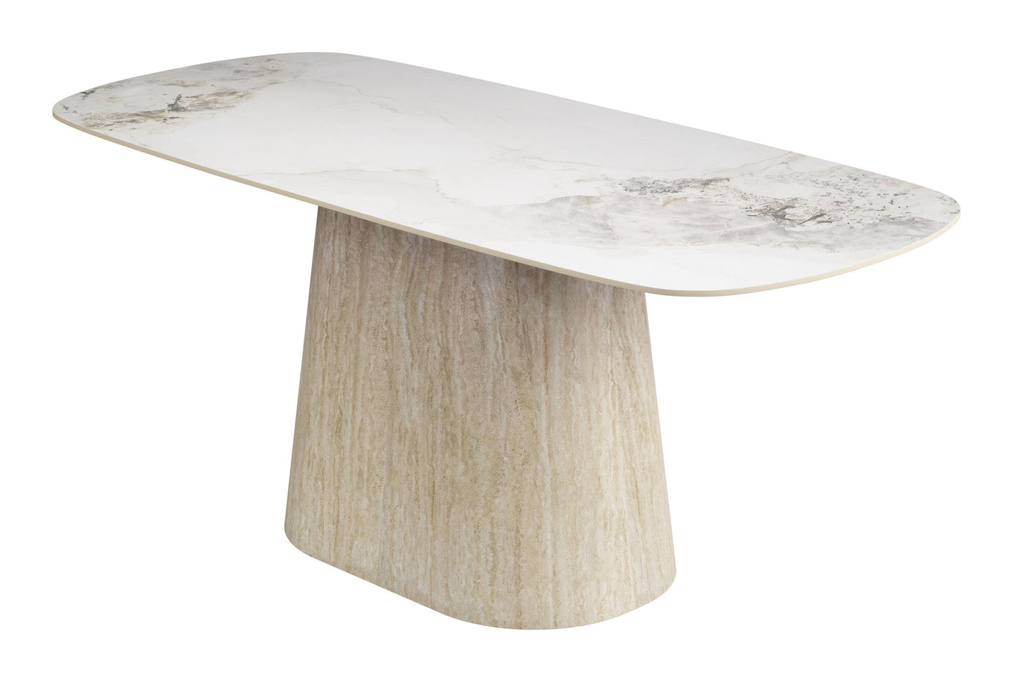 Nooka - Dining Table - White / Natural