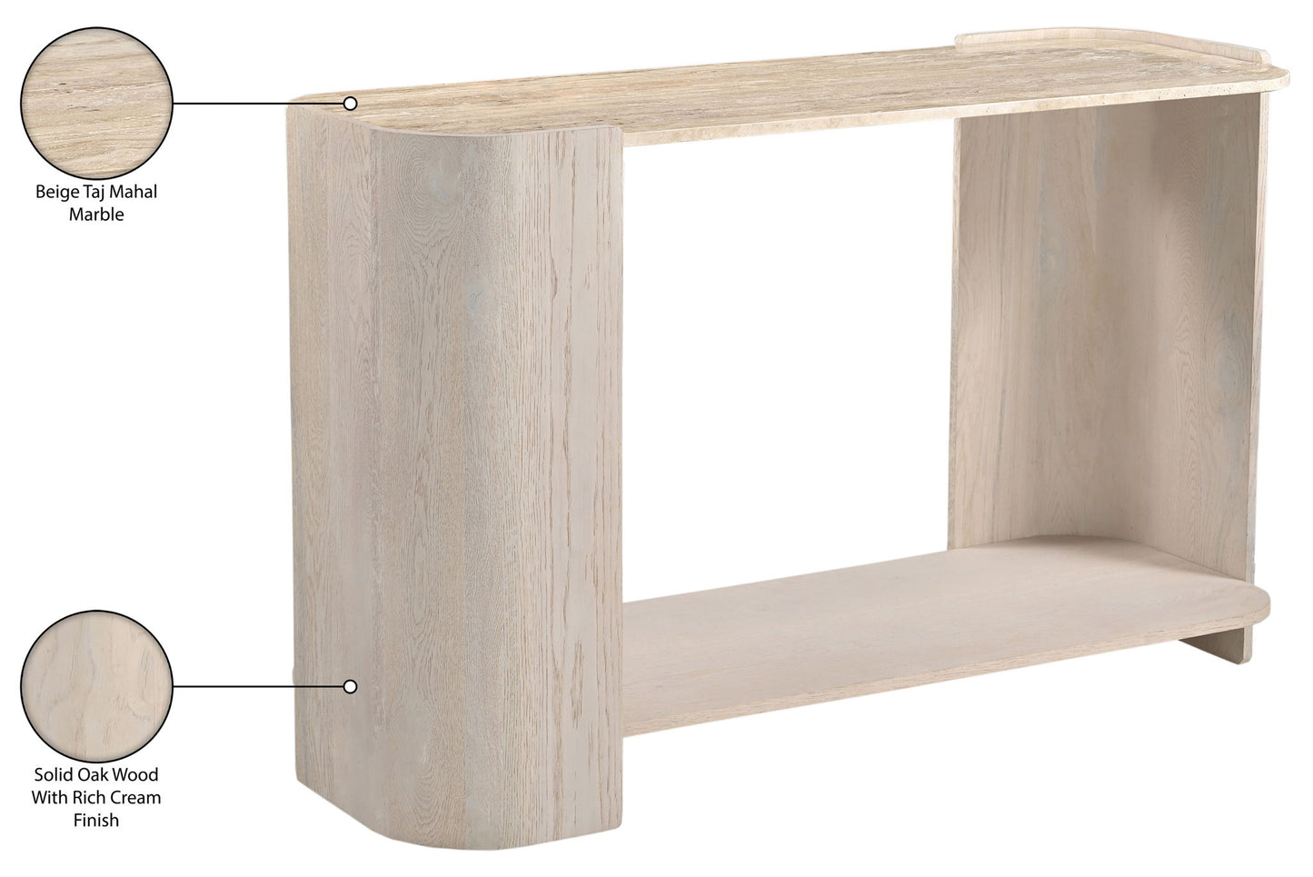 Calabria - Marble And Oak Wood Table