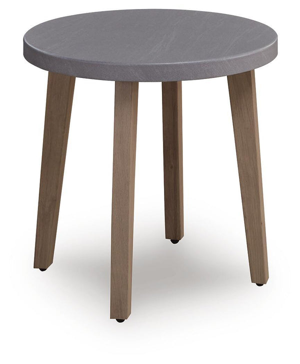 Harmony Headlands - Round End Table - Natural / Gray