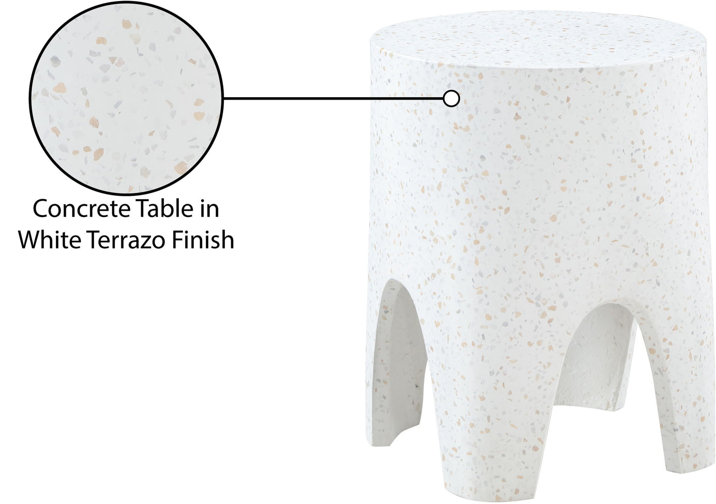 Foligno - Concrete End Table