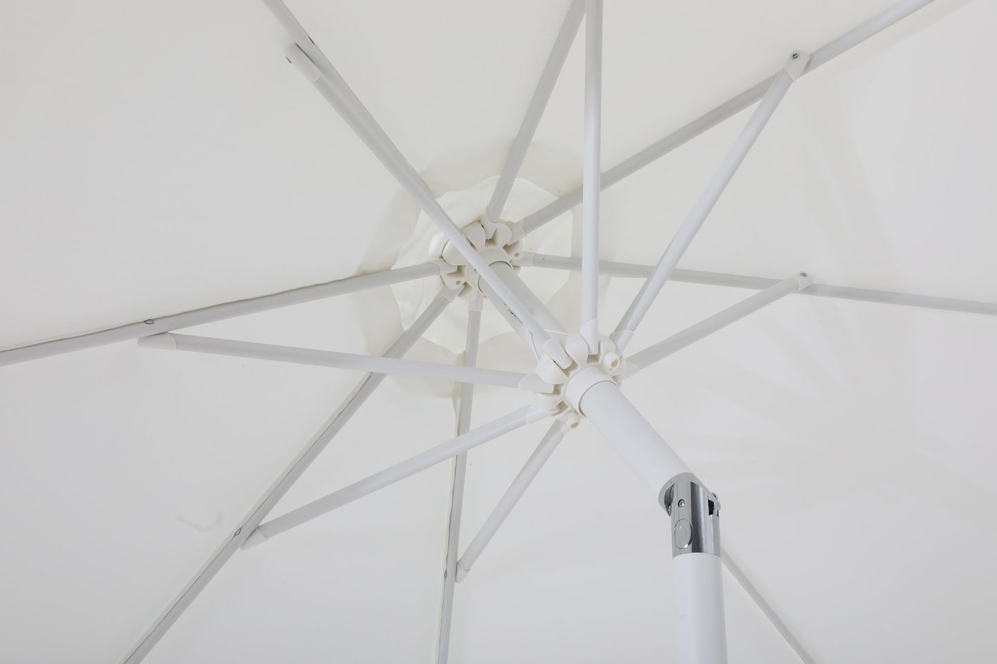 Fiji - Aluminum Patio Umbrella With Square Black And White Base