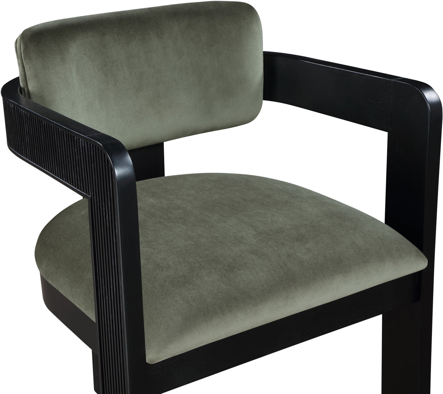 Sacha - Velvet Dining Chair With Black Base (Set of 2)