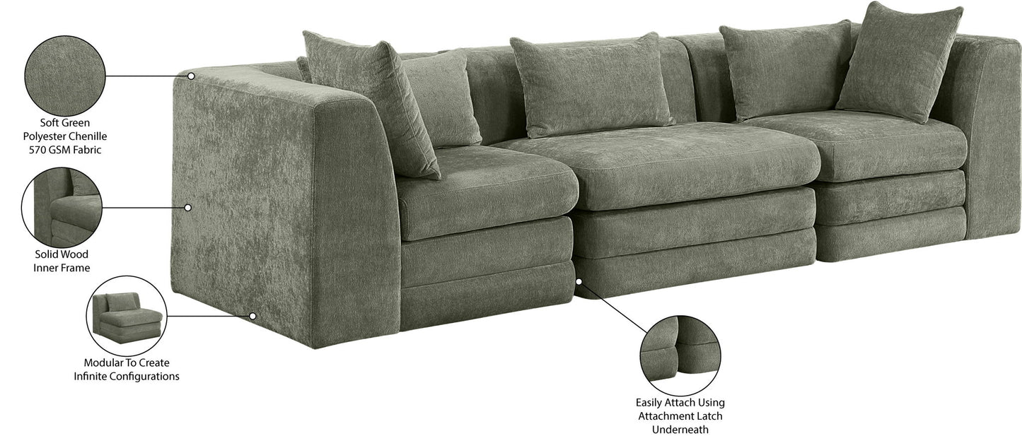 Stellar - 3 Piece 114" Upholstered Modular Sofa