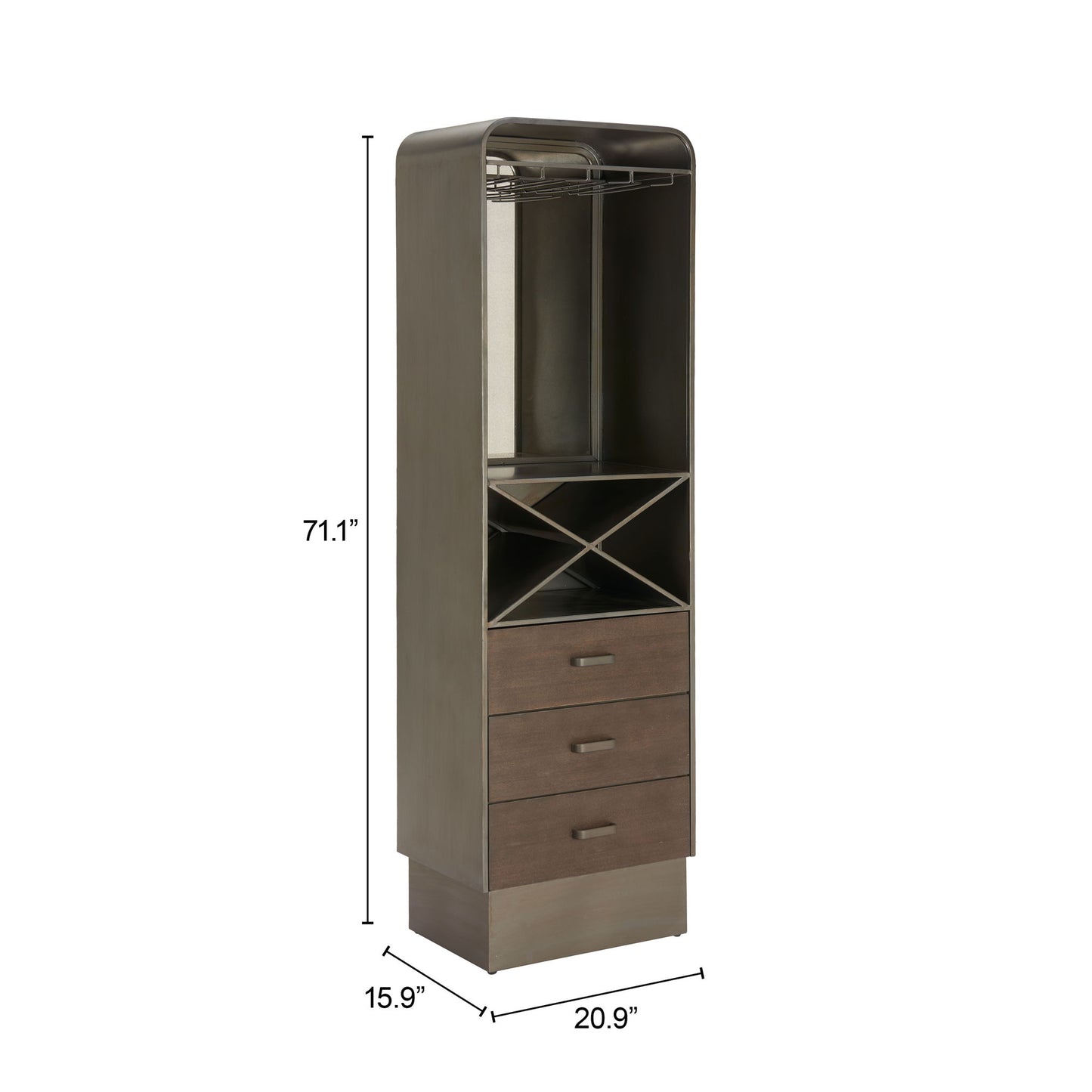 Hole - Bar Cabinet - Bronze