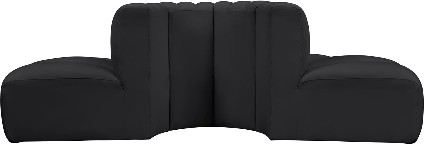 Arc - Faux Leather 4 Piece Modular Sofa