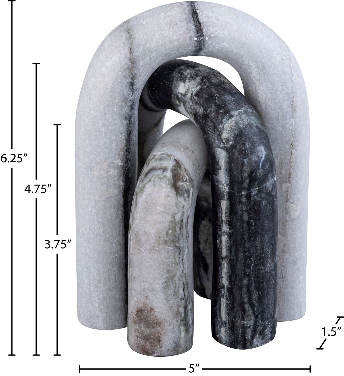 Arco - 3 Piece Marble Decorative Object
