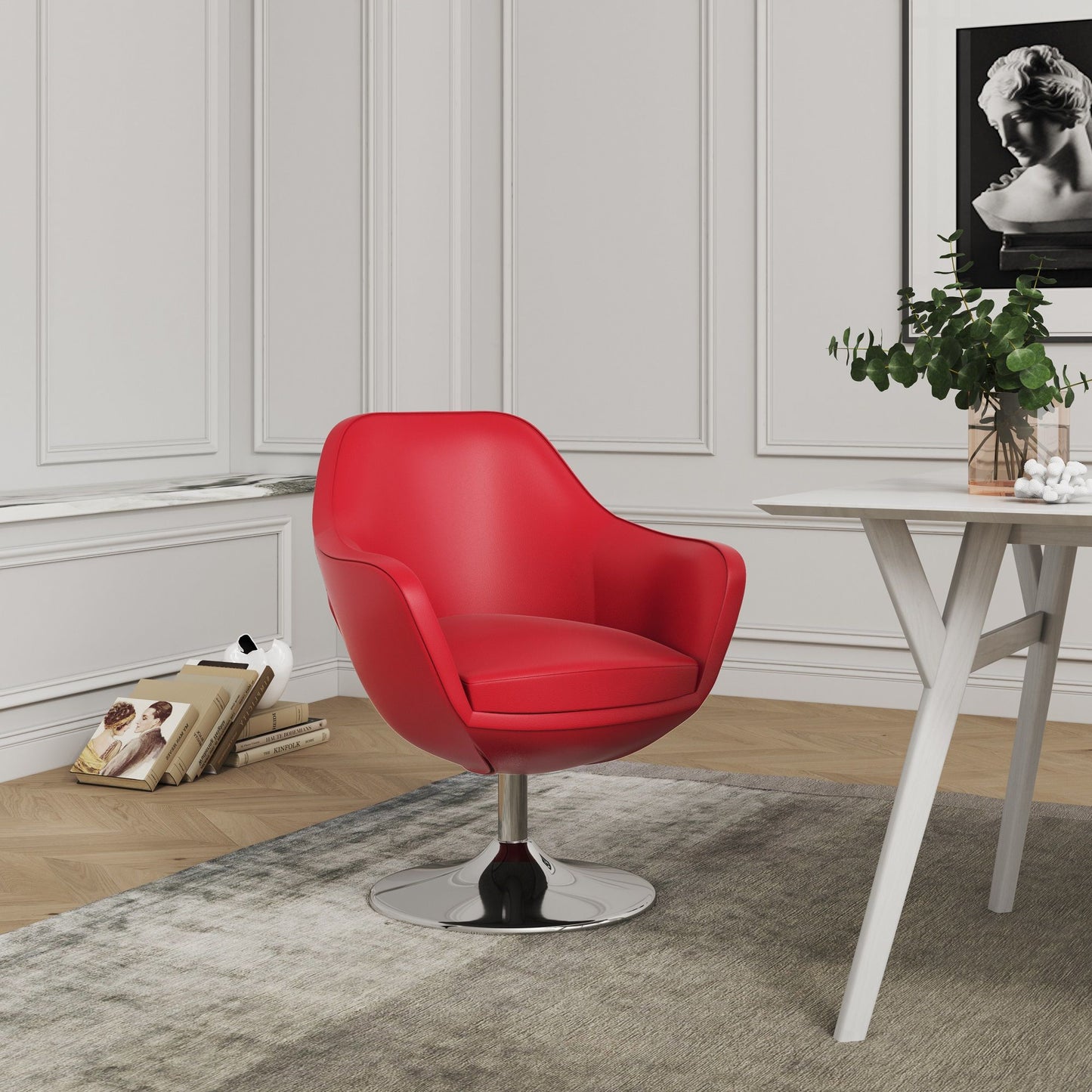 Manhattan Caisson - Swivel Lounge Chair