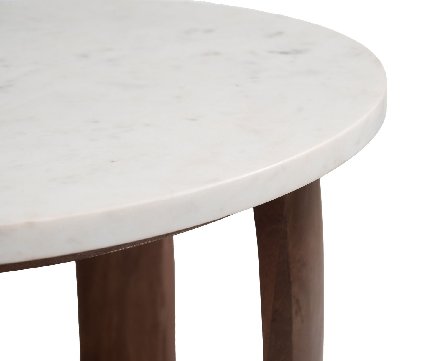 Vaan - Side Table - White / Walnut