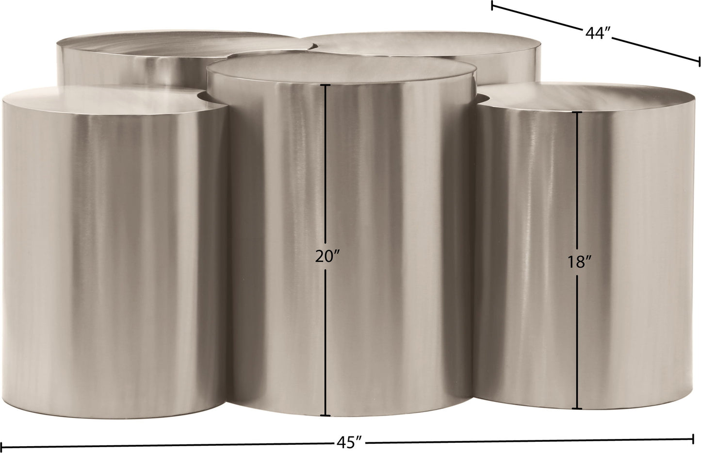 Dimple - 20" 5 Piece Modular Coffee Table