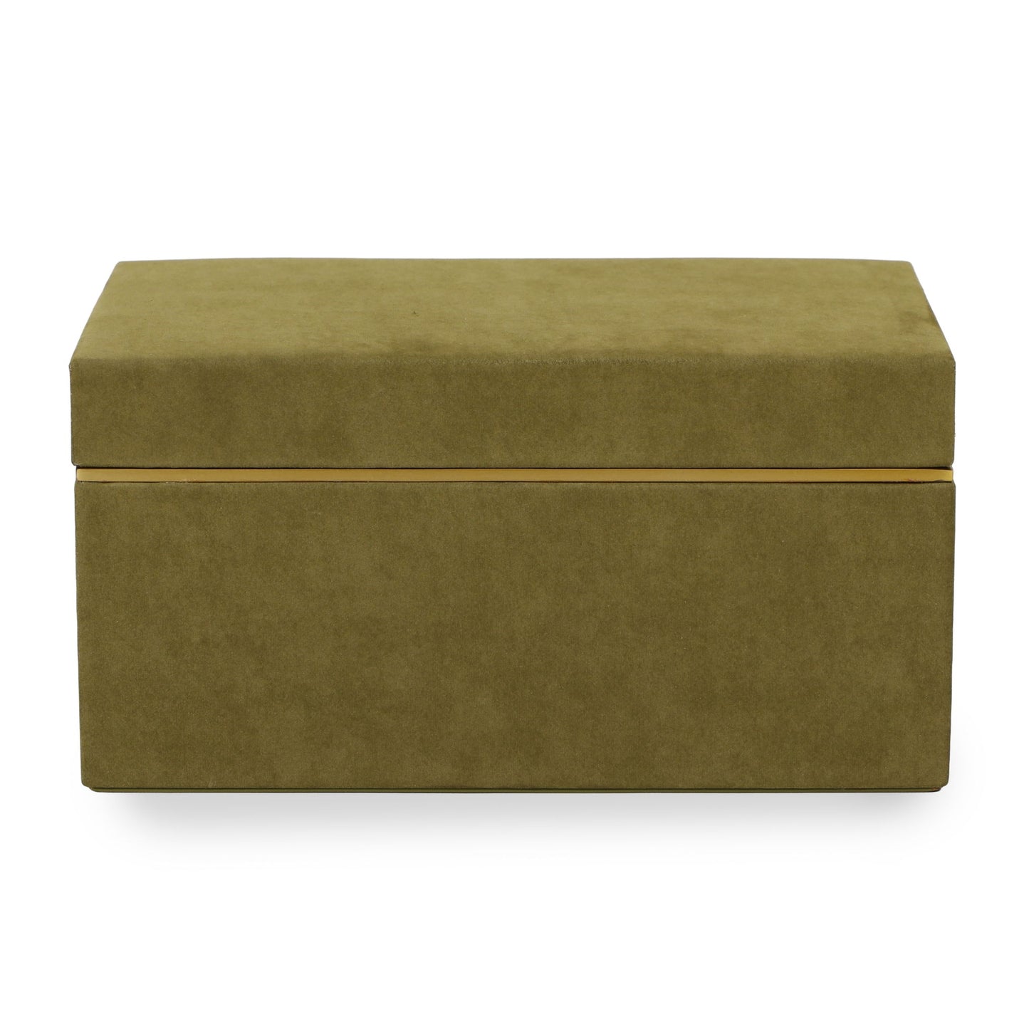 Pisa - Vegan Suede Contract-Grade Storage Box - Green