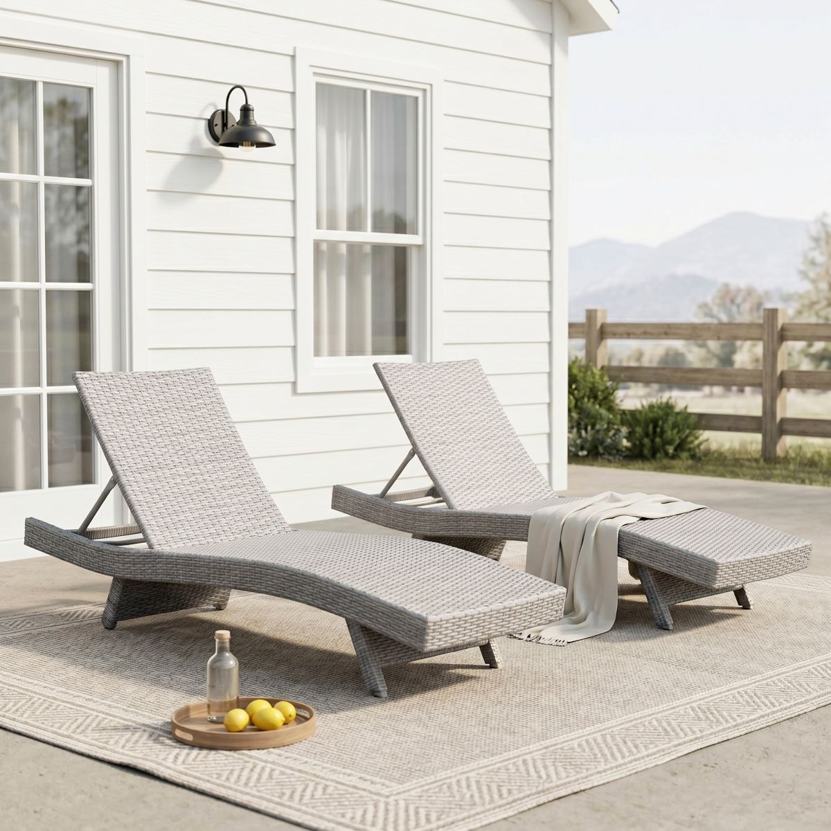 Serene Outdoor Chaise Lounger