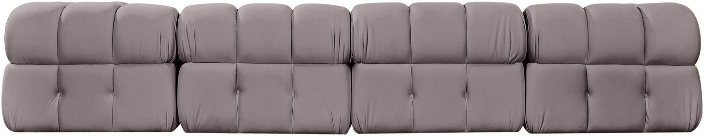Orin - Velvet 5 Piece Modular Sectional
