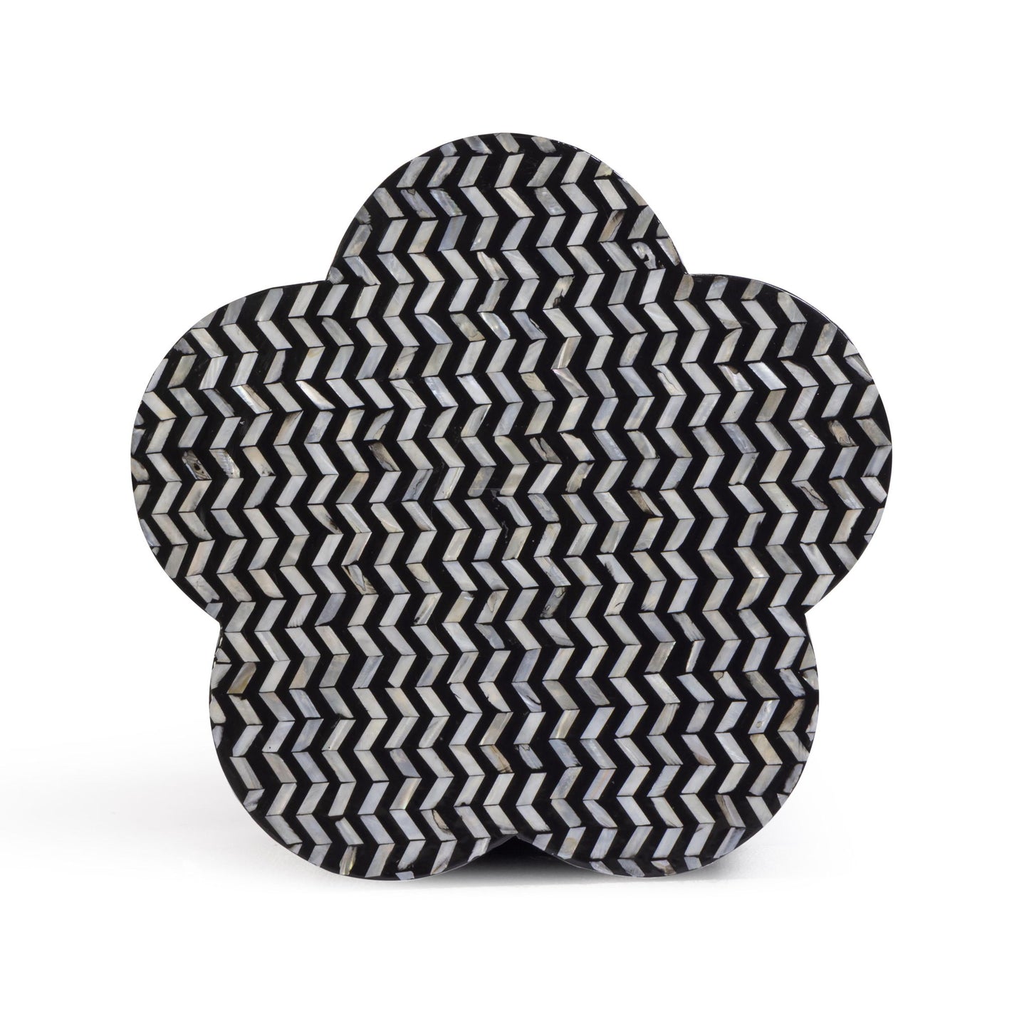 Mother Of Pearl Shell Side Table - Truffle
