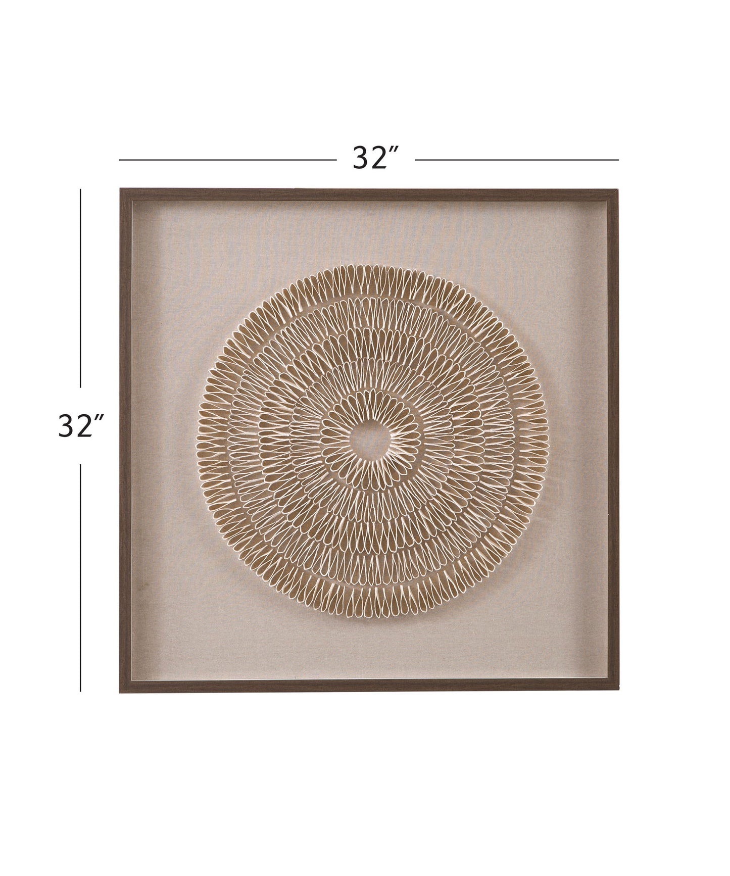 Vesica Wall Art - Beige