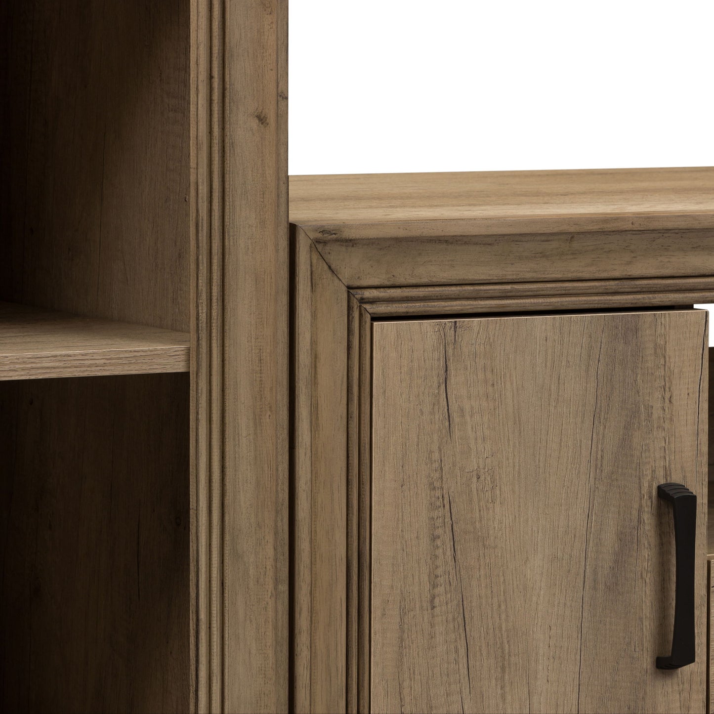 Sun Valley - Entertainment Center With Piers - Light Brown