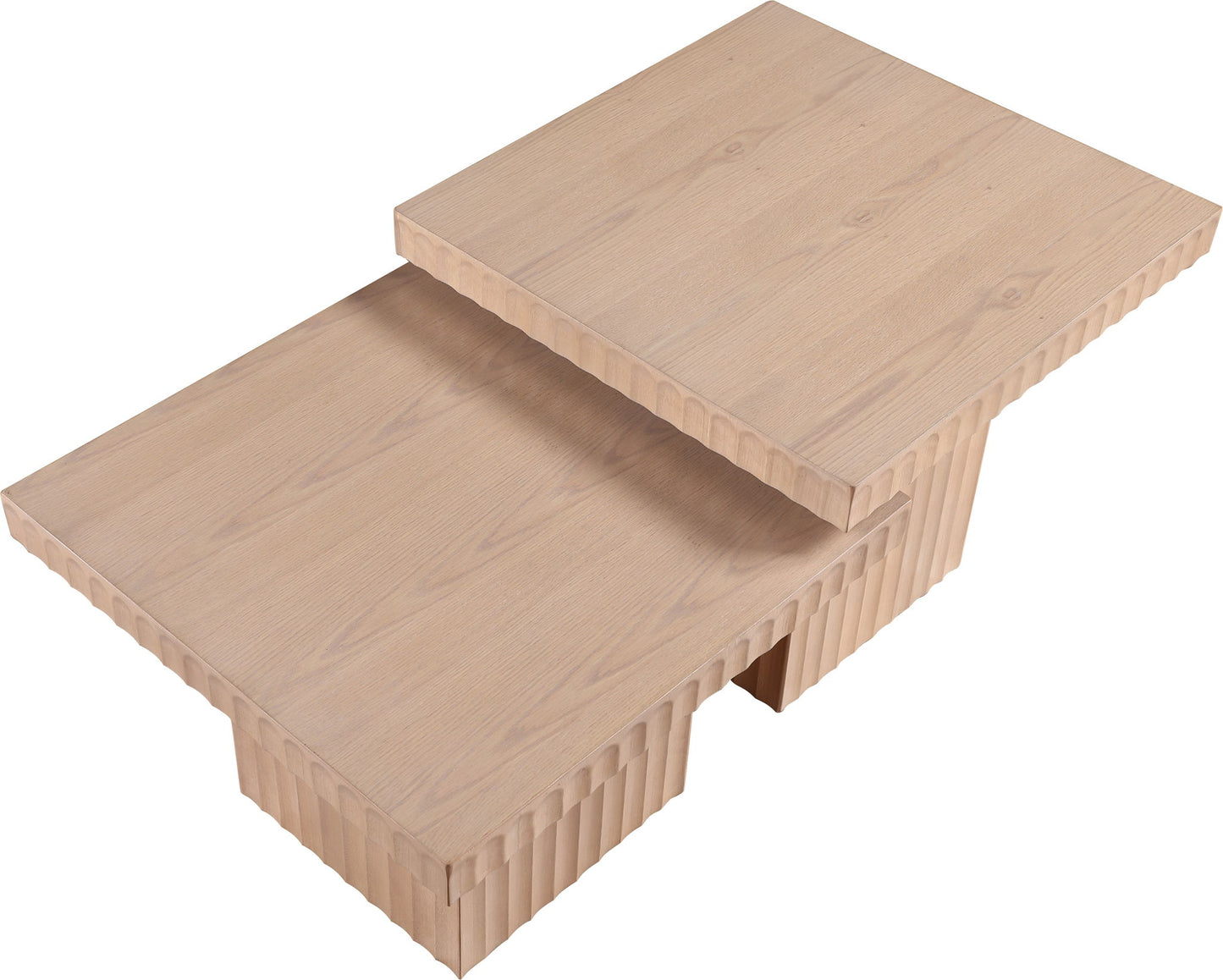 Spencer - 18" Oak Veneer 2 Piece Coffee Table