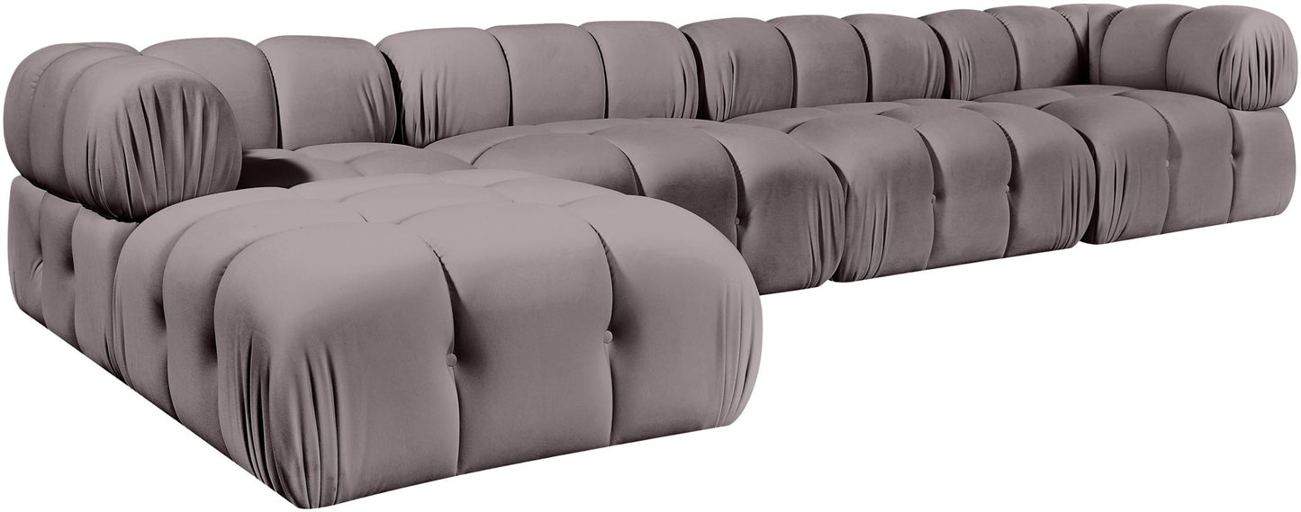 Orin - Fabric Velvet 5 Piece Modular Sectional