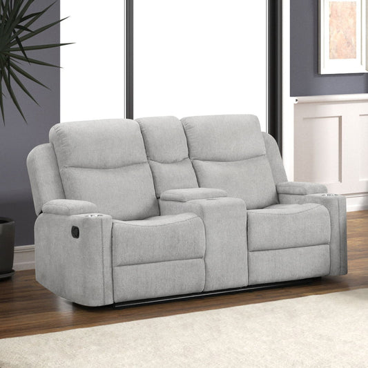 Galya - Motion Sofa - Light Gray Chenille