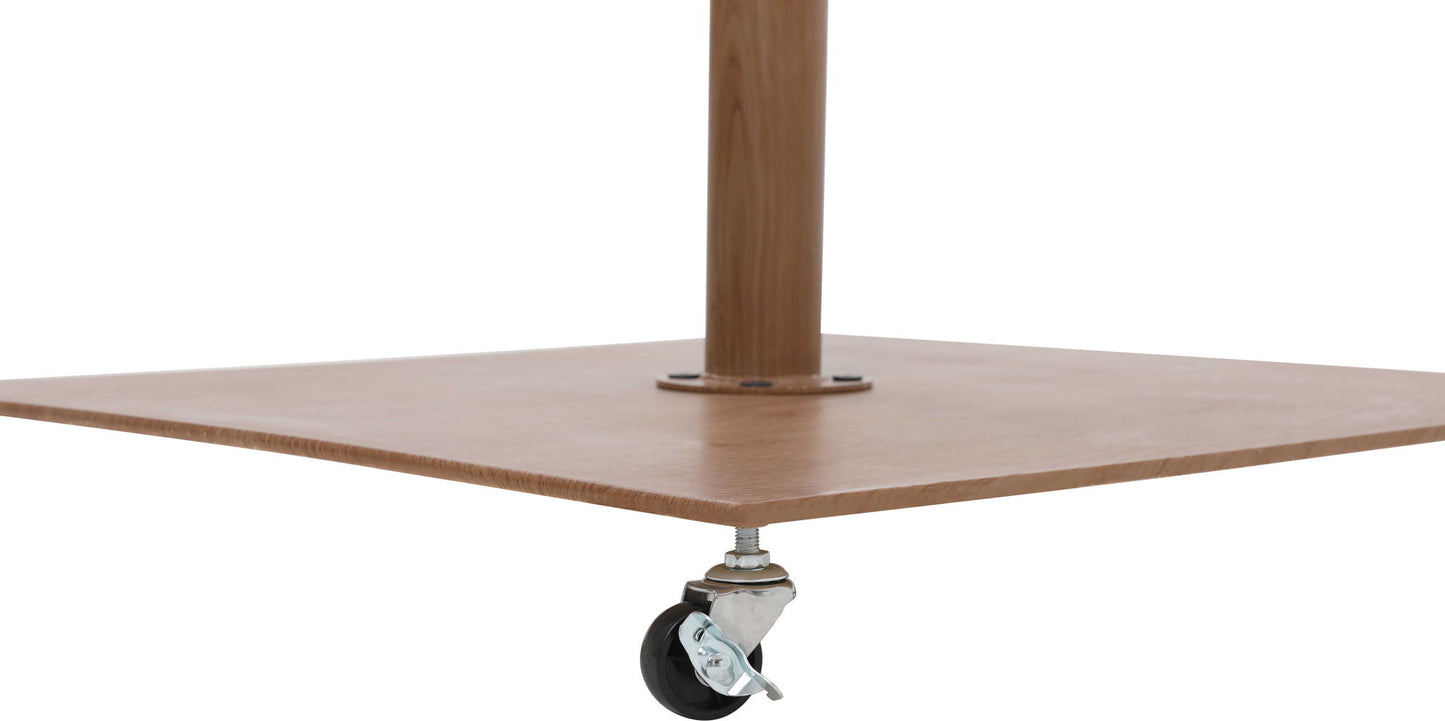 Amalfi - Aluminum Patio Umbrella - Light Brown Base / Light Brown Pole