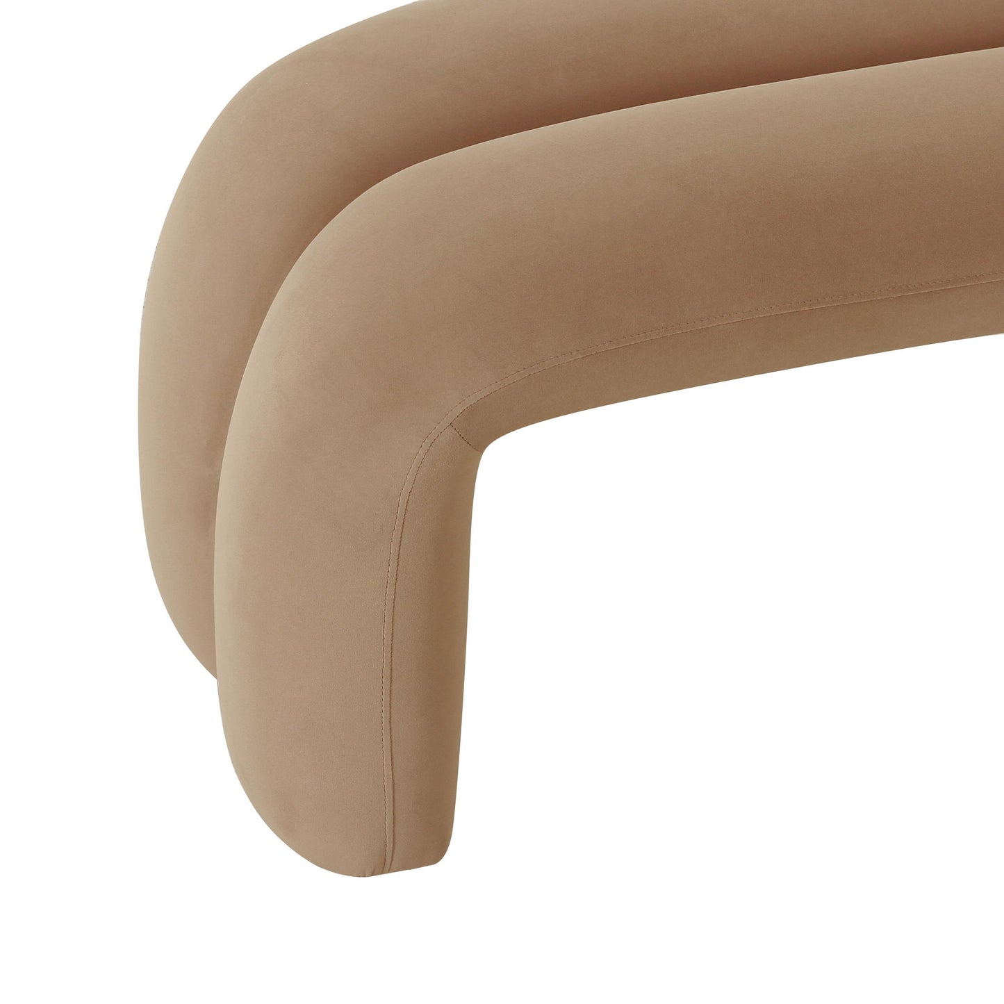 Leigh - Velvet Channeled Bench