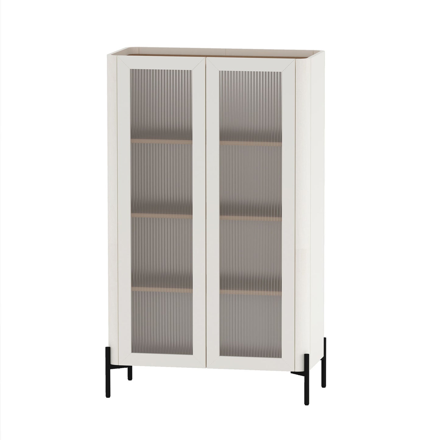 Manhattan Abbey - Bookcase Cabinet With Maple Top