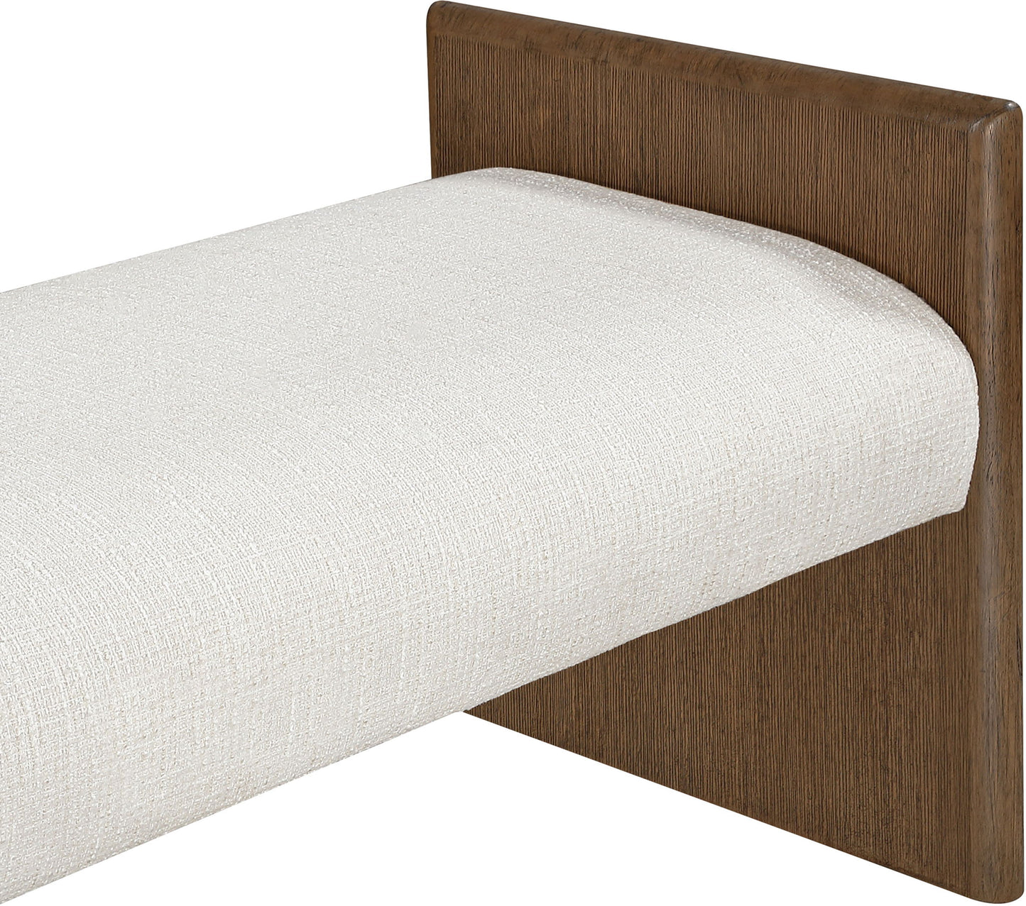 Hickory - Fabric Upholstered Bench - Brown Frame