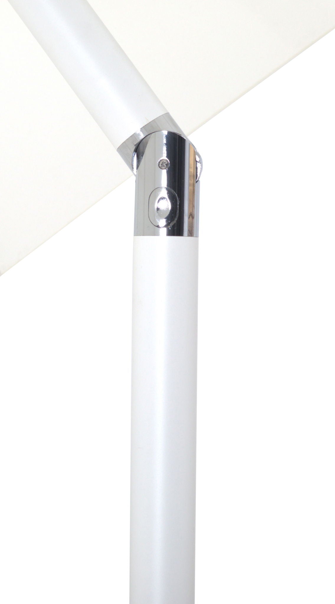 Fiji - Aluminum Patio Umbrella With Round Black And White Base