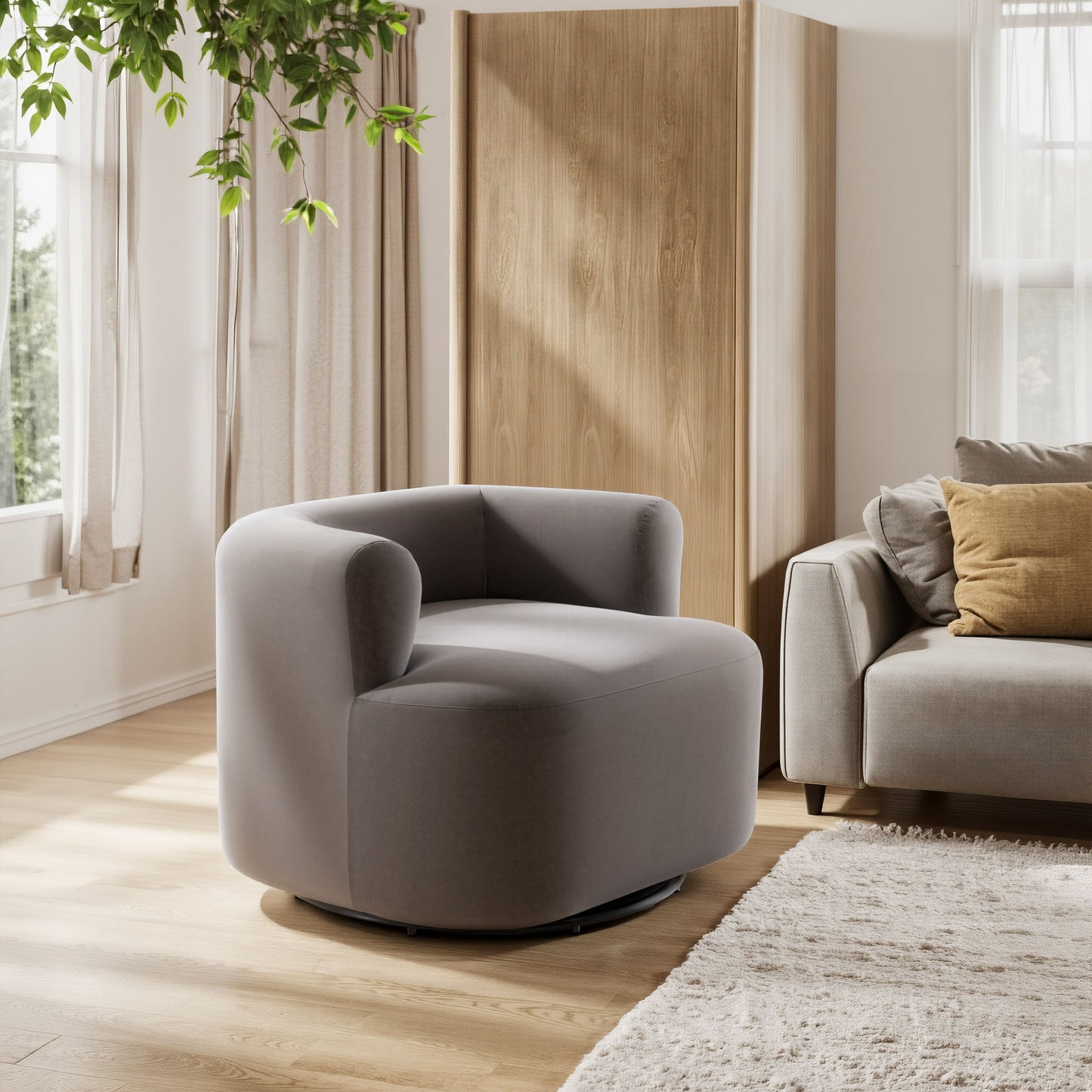 Mugav - Swivel Chair - Gray