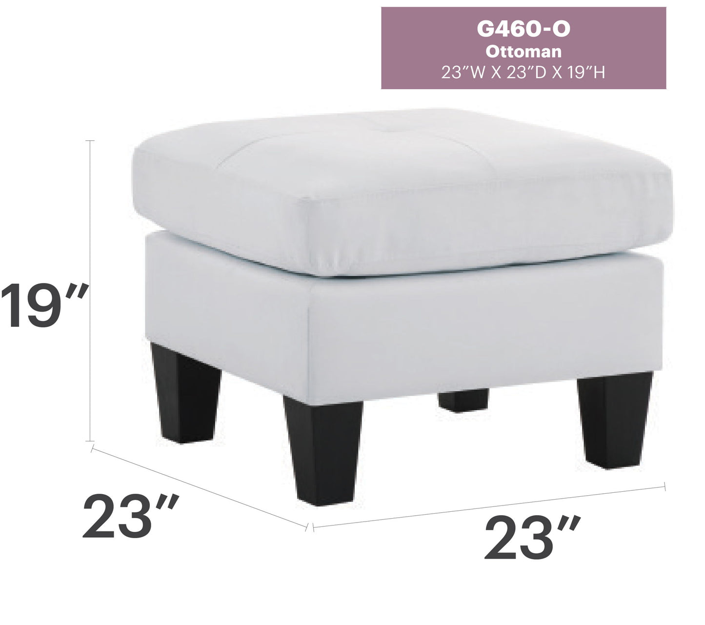 Glory Furniture - Newbury - Ottoman