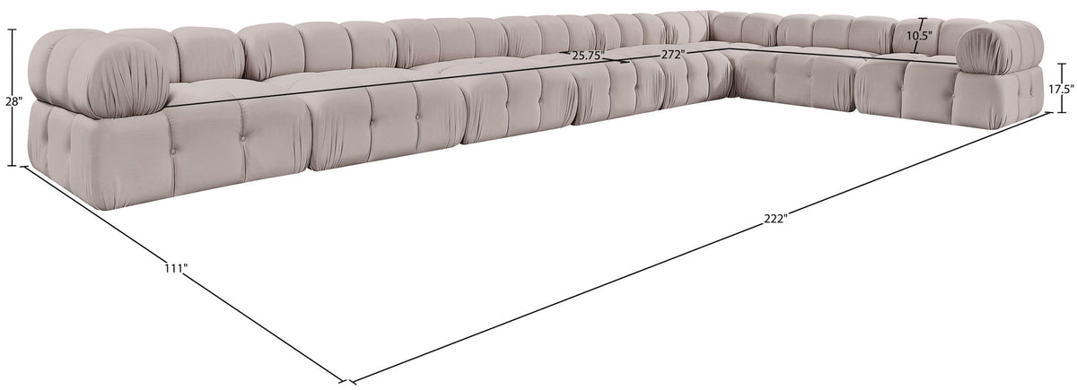 Orin - 8 Piece Modular Sectional (5 Modular Chairs, 3 Corner Chairs)