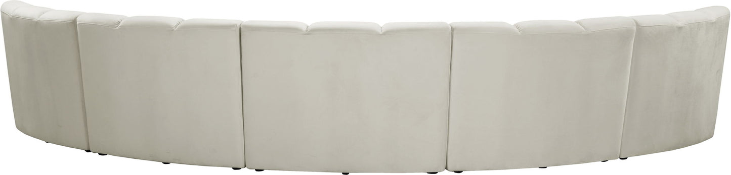 Infinity - 5 Piece Velvet Modular Sectional