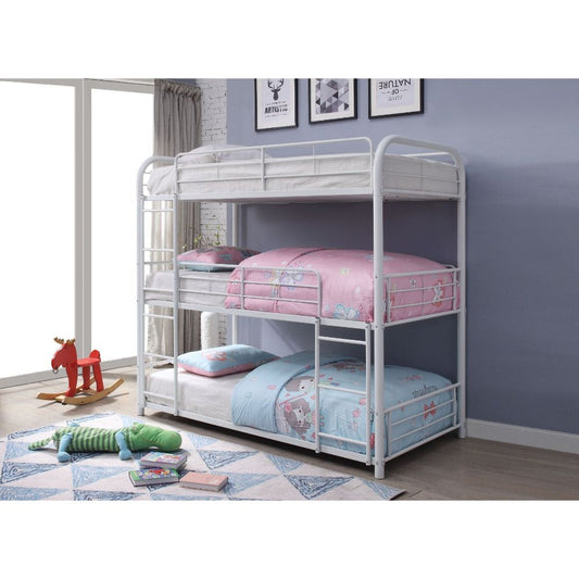 Cairo - Triple Full Bunk Bed - White