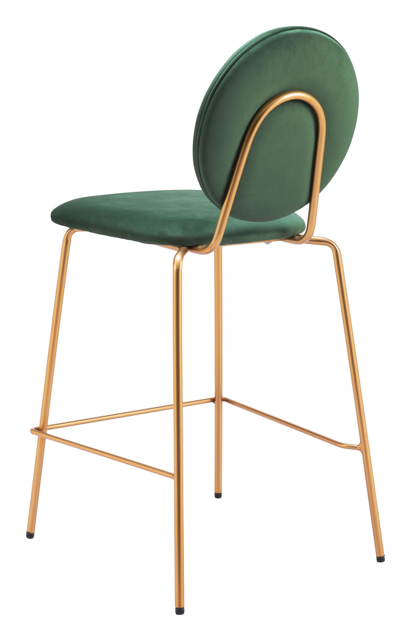 Odessa - Counter Stool (Set of 2) - Green / Gold