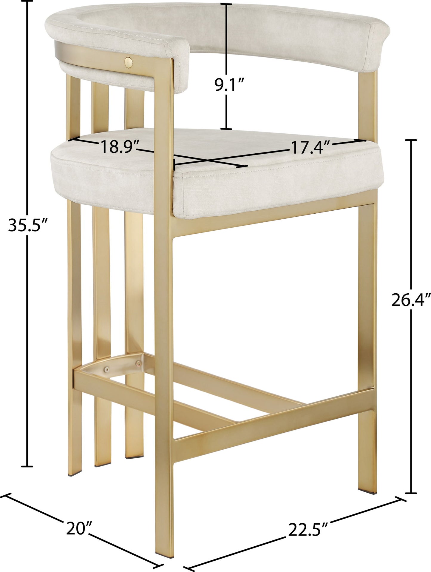 Marcello - Counter Stool